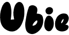 preview image of the Ubie font