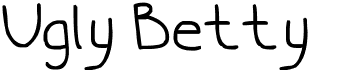 preview image of the Ugly Betty font