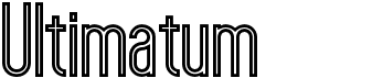 preview image of the Ultimatum font