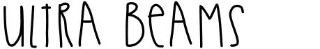 preview image of the Ultra Beams font