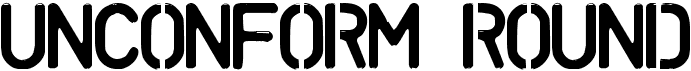 preview image of the Unconform Round font