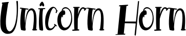 preview image of the Unicorn Horn font