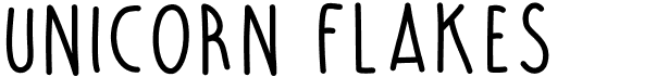 preview image of the Unicorn Flakes font