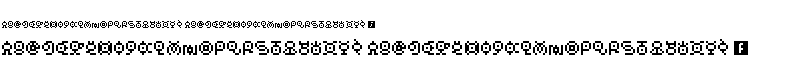 preview image of the Unown GB font