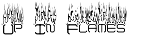 preview image of the Up In Flames font