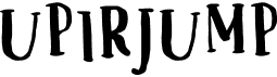 preview image of the Upirjump font