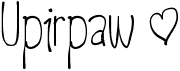 preview image of the Upirpaw font