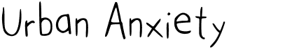 preview image of the Urban Anxiety font