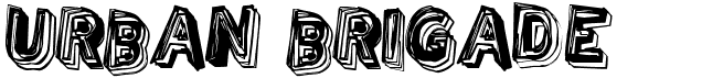 preview image of the Urban Brigade font
