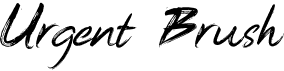 preview image of the Urgent Brush font