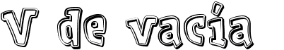 preview image of the V de vacía font