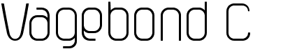 preview image of the Vagebond C font