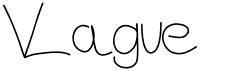 preview image of the Vague font