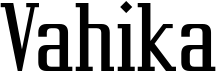 preview image of the Vahika font