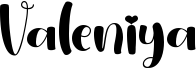 preview image of the Valeniya font