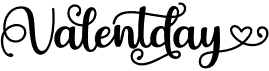 preview image of the Valentday font