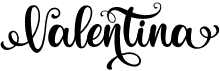 preview image of the Valentina font