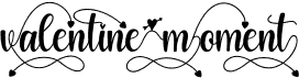 preview image of the Valentine Moment font