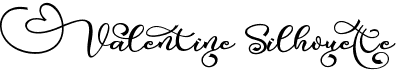 preview image of the Valentine Silhouette font