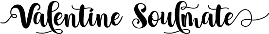 preview image of the Valentine Soulmate font