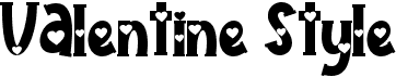 preview image of the Valentine Style font