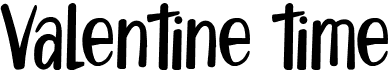 preview image of the Valentine Time font