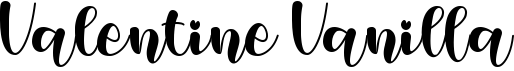preview image of the Valentine Vanilla font