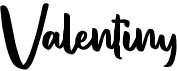 preview image of the Valentiny font