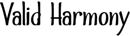 preview image of the Valid Harmony font