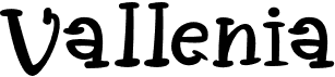preview image of the Vallenia font