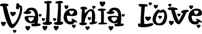 preview image of the Vallenia Love font