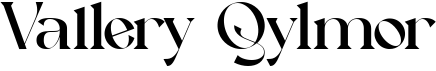 preview image of the Vallery Qylmor font