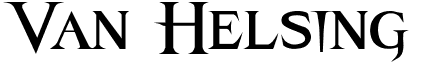 preview image of the Van Helsing font