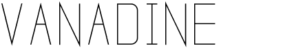 preview image of the Vanadine font