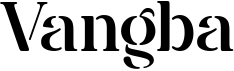 preview image of the Vangba font