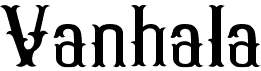 preview image of the Vanhala font