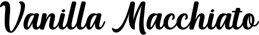 preview image of the Vanilla Macchiato font