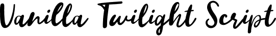preview image of the Vanilla Twilight Script font