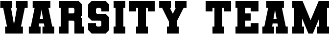 preview image of the Varsity Team font