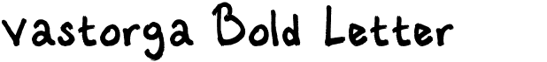 preview image of the Vastorga Bold Letter font