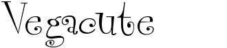 preview image of the Vegacute font