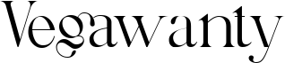 preview image of the Vegawanty font