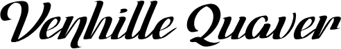 preview image of the Venhille Quaver font