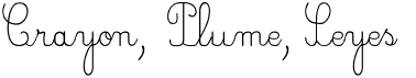 preview image of the Crayon, Plume, Seyes font