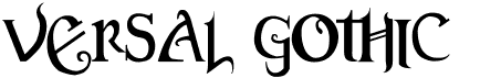 preview image of the Versal Gothic font