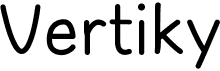 preview image of the Vertiky font