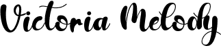 preview image of the Victoria Melody font