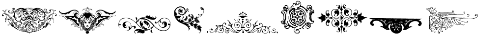 preview image of the Victorian Free Ornaments Two font