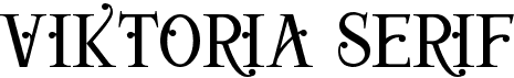 preview image of the Viktoria Serif font