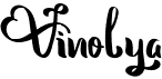 preview image of the Vinolya font